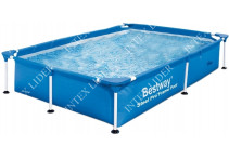 56401 BestWay Каркасный бассейн прямоугольный, (221х150х43 см)