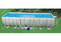 Бассейн каркасный Intex Rectangular Ultra Frame Pool, 732х366х132 см 28362