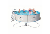 56377 Стальной бассейн Hydrium Splasher Pool Set 360х90 см, 8648 л, фильтр-насос 2006л/ч, лестница