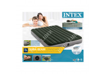 Надувной матрас Двухспальный Intex (152х203х25) +ножной насос 64763