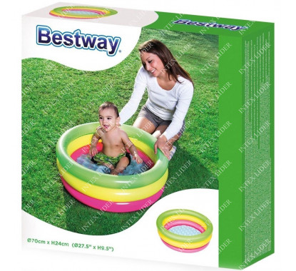 Bestway 51128 Бассейн надувной «Радуга», 70 х 24 см